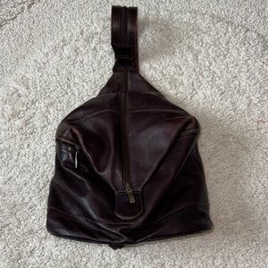 Vintage Leather Backpack by Queros